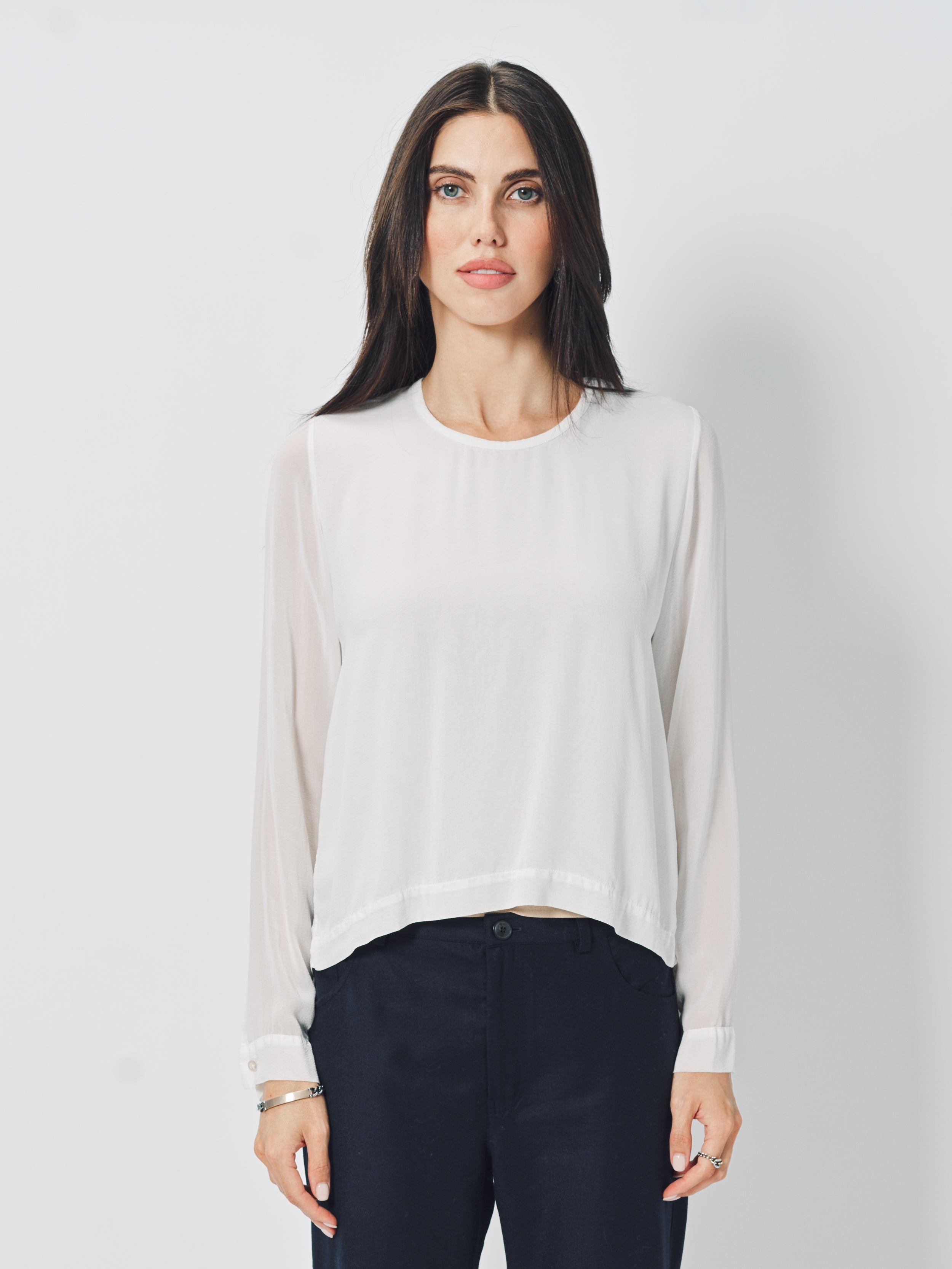 Private 0204 Silk Shirt White / 1