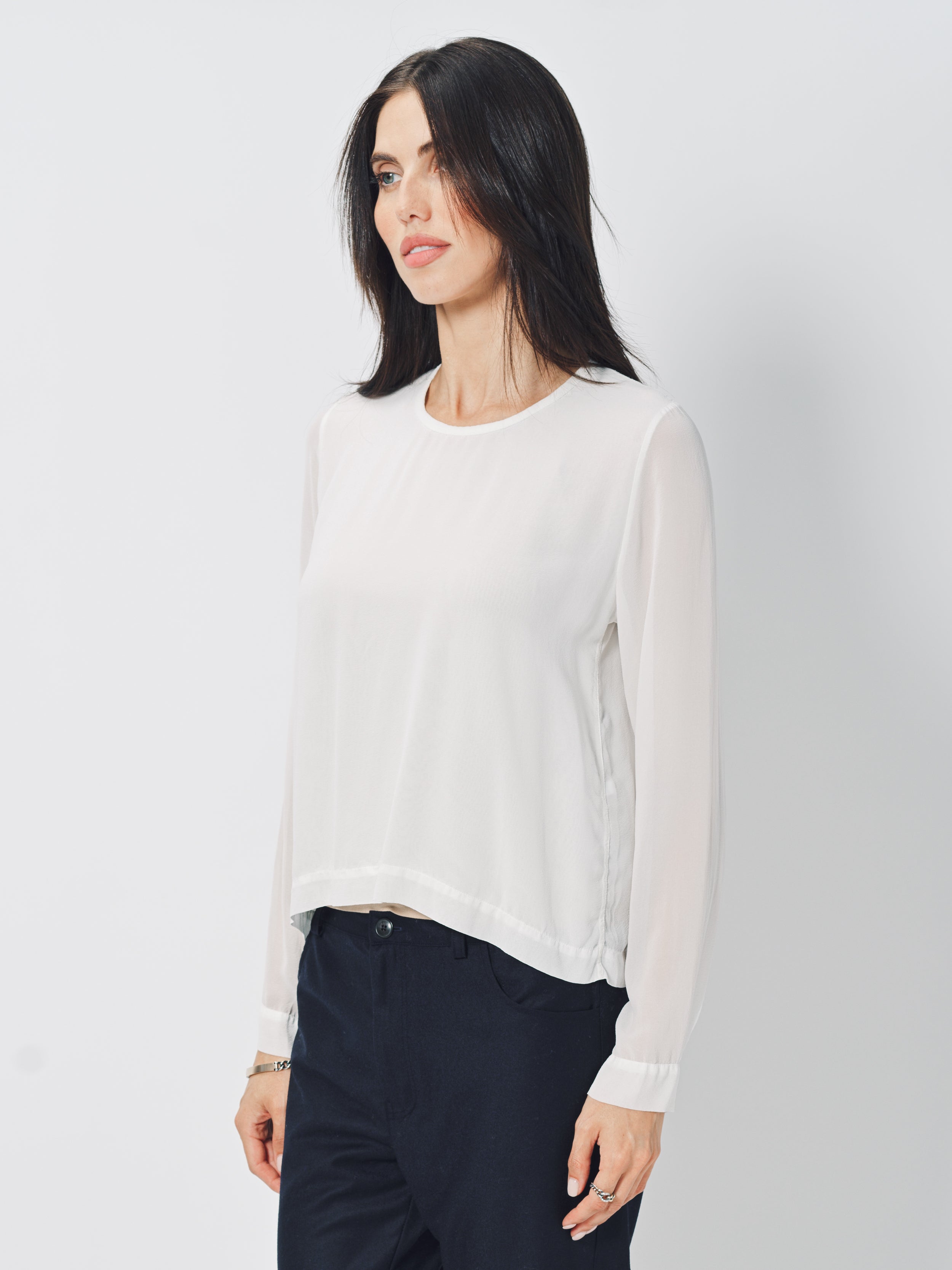 Private 0204 Silk Shirt White / 1