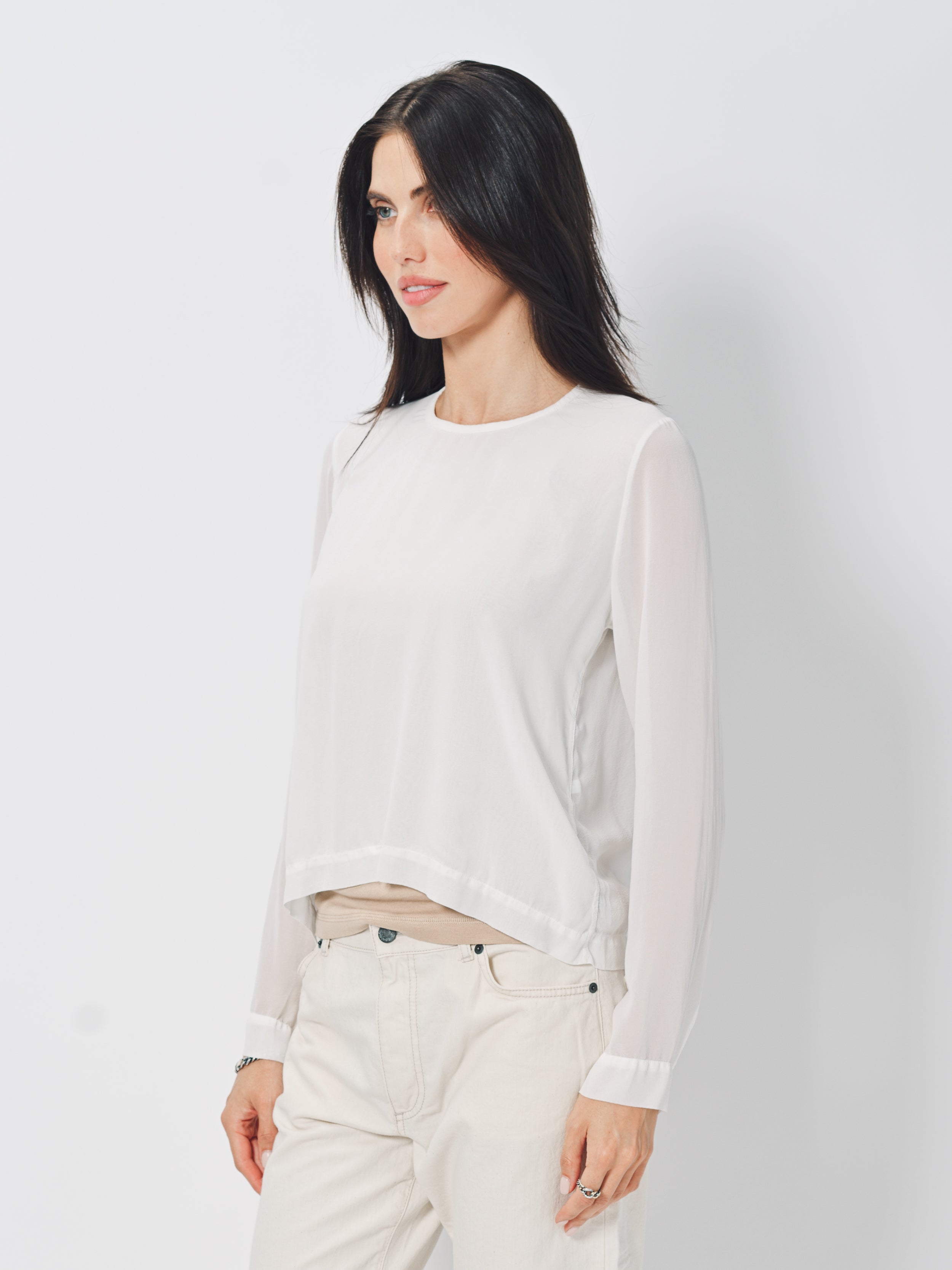Private 0204 Silk Shirt White / 1