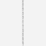 Long view of steel the Linque collar on white background, with no model shown.