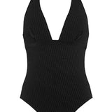 Eres Paillette One-Piece in Noir