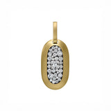 SHOLA BRANSON Diamond Cartouche Pendant - M