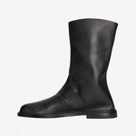 Left side view of black kristen ankle boot on white background, with no model shown.