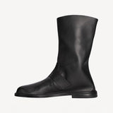 Left side view of black kristen ankle boot on white background, with no model shown.