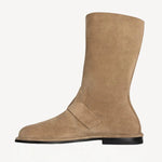 Left side view of san kristen ankle boot on white background, with no model shown