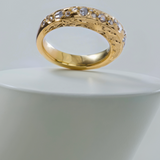 Hargreaves 18K Yellow Gold Hag Stone Ring