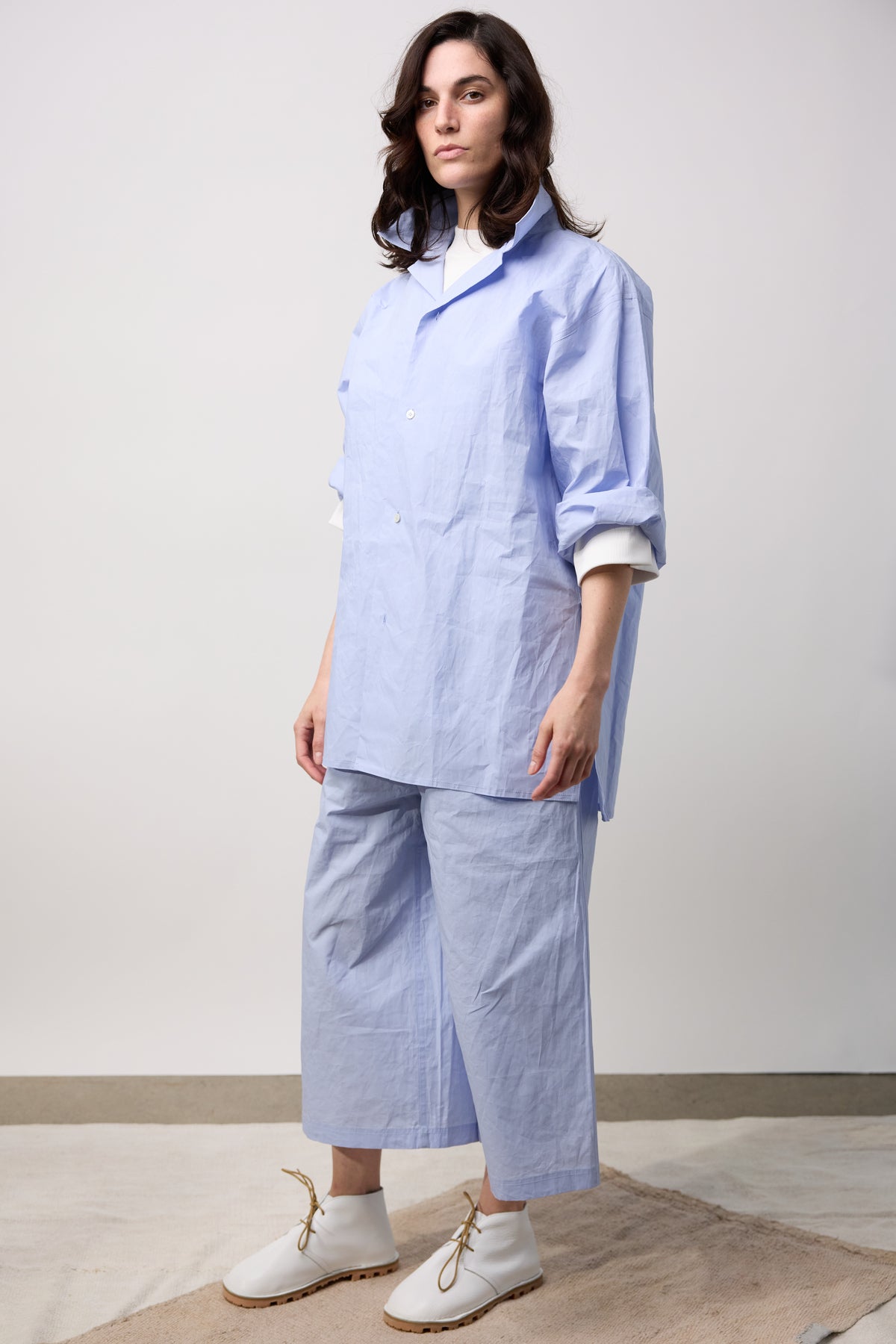 Ponce Relaxed Wide Pant - Sky