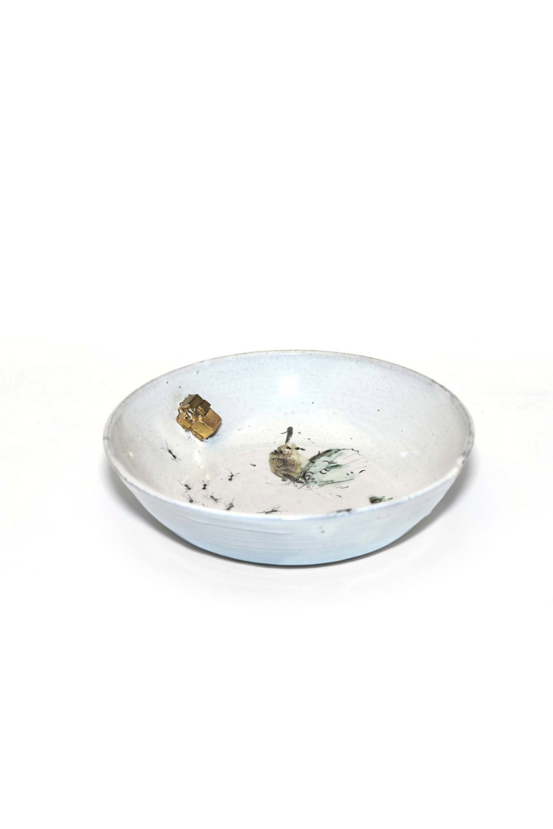Pyrite Serving Bowl