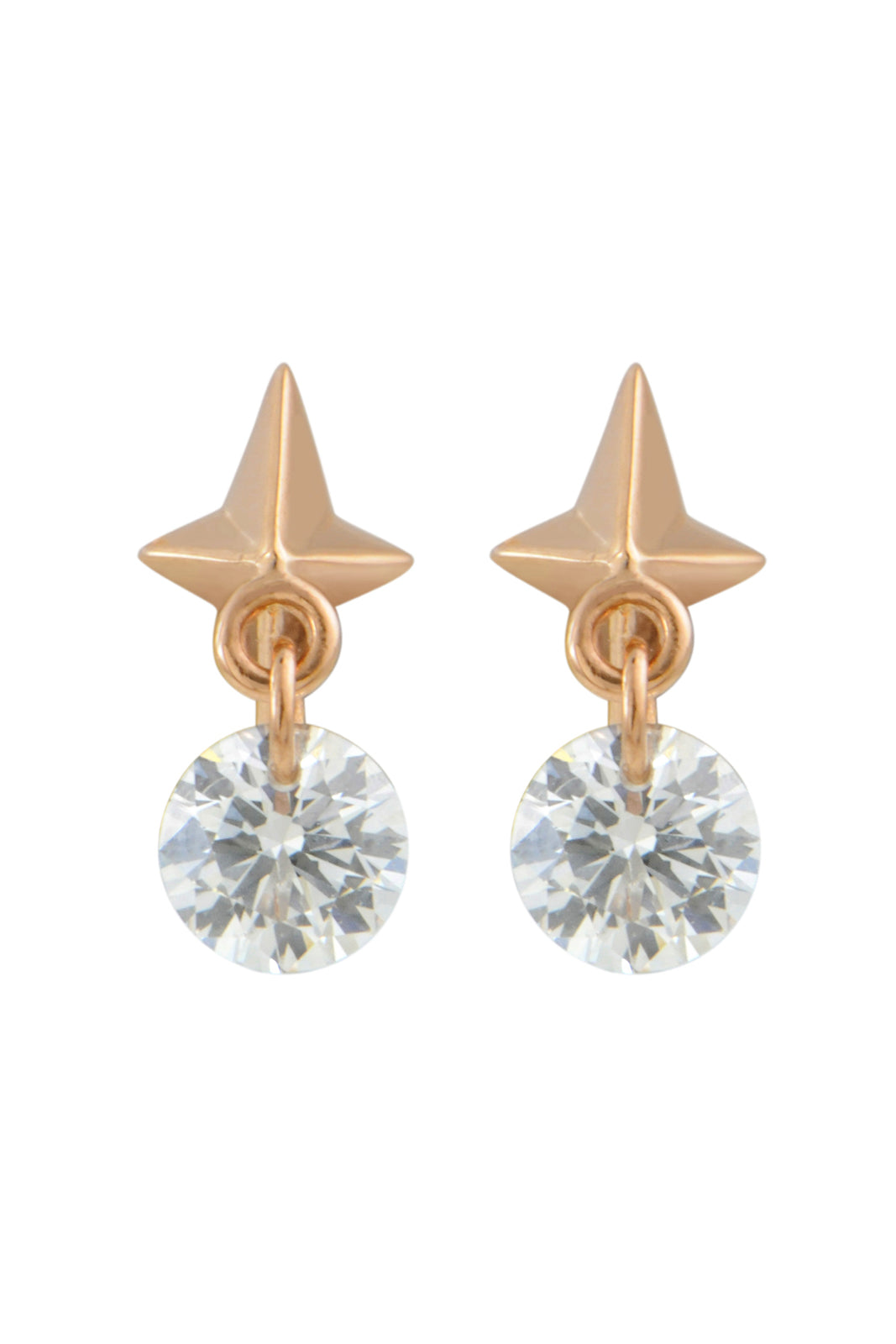 18K Rose Gold Set Free Studs