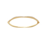 Raphaele Canot 18K Yellow Gold Matte OMG Bangle with Diamonds