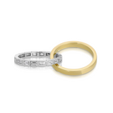 Nancy Newberg 14K Yellow and White Gold Rolling Ring with Diamonds