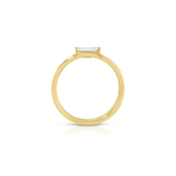 14K Yellow Gold Floating Baguette Ring