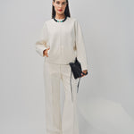 Maison Rabih Kayrouz Double Crepe Pants Off White / 38
