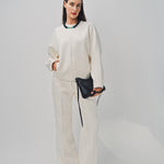 Maison Rabih Kayrouz Double Crepe Pants Off White / 38