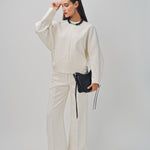 Maison Rabih Kayrouz Double Crepe Pants Off White / 38