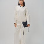 Maison Rabih Kayrouz Double Crepe Pants Off White / 38
