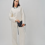 Maison Rabih Kayrouz Double Crepe Pants Off White / 38