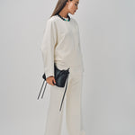 Maison Rabih Kayrouz Double Crepe Pants Off White / 38