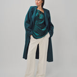 Maison Rabih Kayrouz Drap De Laine Coat Vert / 40