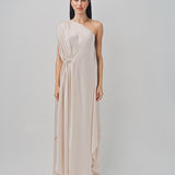 Maison Rabih Kayrouz Charmeuse Long Dress Lune / 36