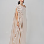 Maison Rabih Kayrouz Charmeuse Long Dress Lune / 36