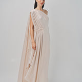 Maison Rabih Kayrouz Charmeuse Long Dress Lune / 36