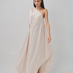 Maison Rabih Kayrouz Charmeuse Long Dress Lune / 36