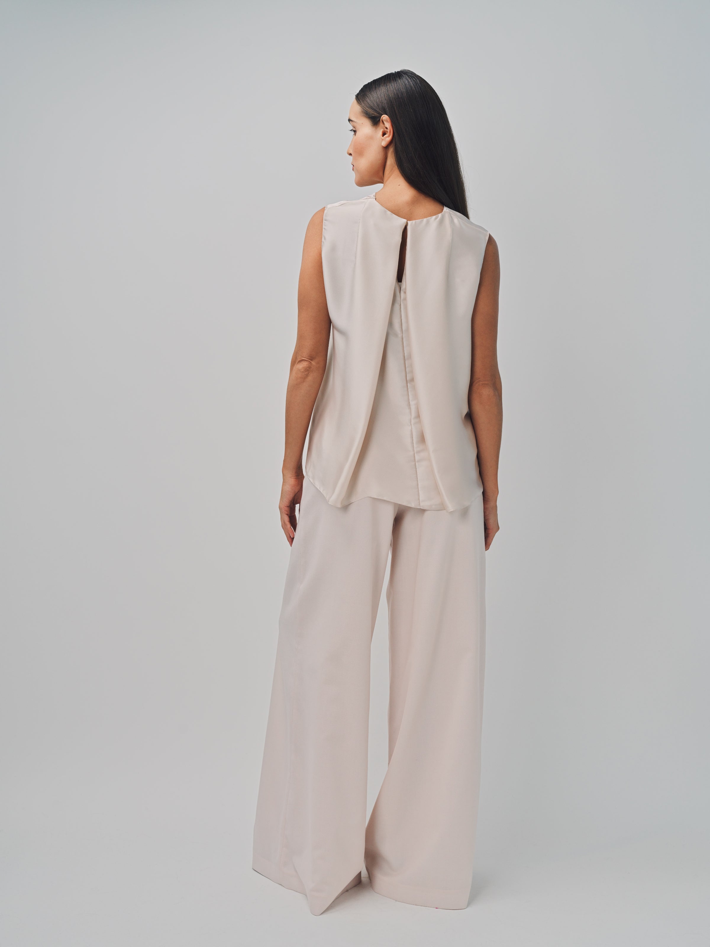 Maison Rabih Kayrouz Light Twill Wool Pants Lune / 36