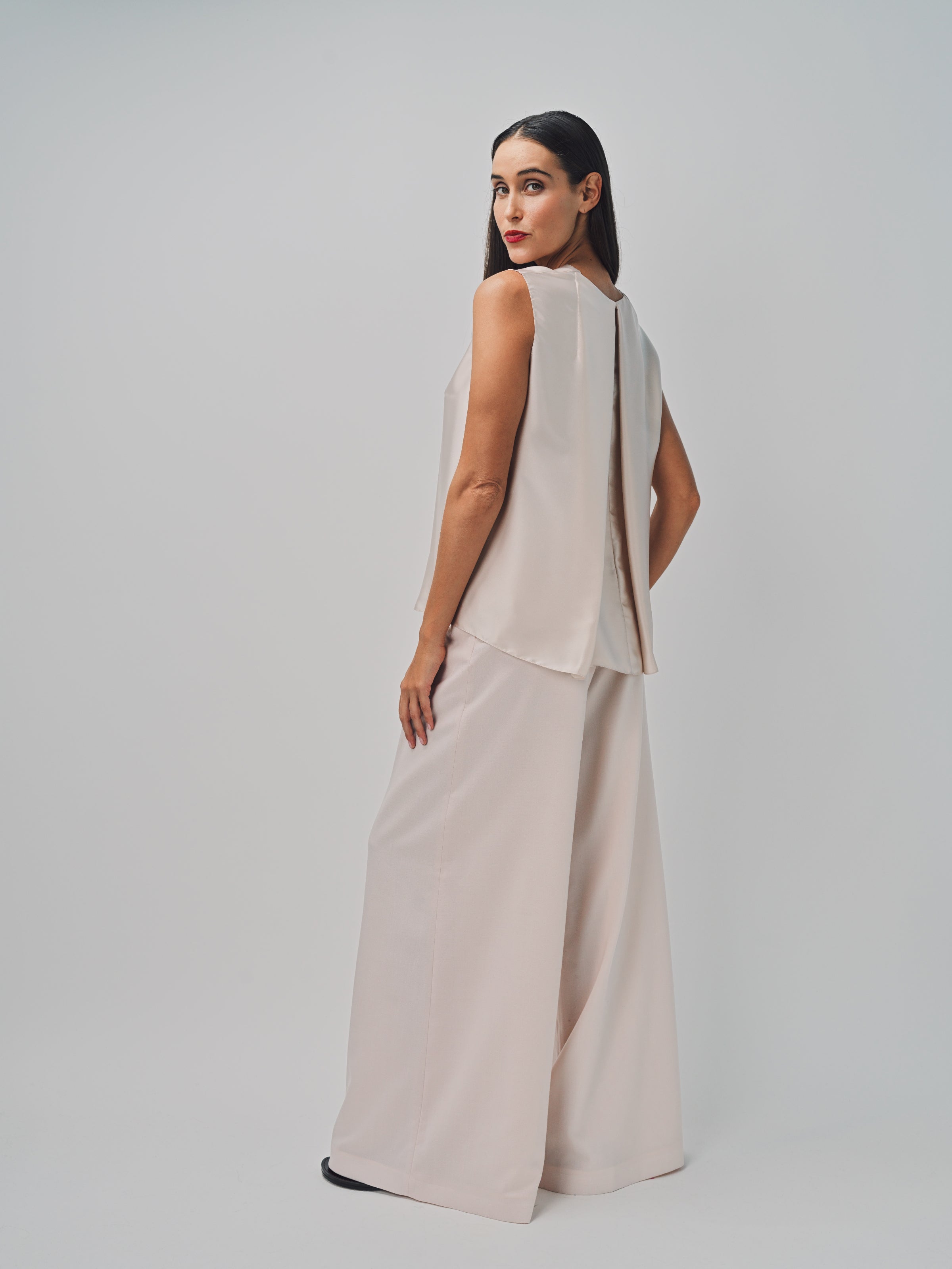 Maison Rabih Kayrouz Light Twill Wool Pants Lune / 36