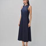 Maison Rabih Kayrouz Stripey Flannel Short Dress Navy / 36