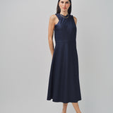 Maison Rabih Kayrouz Stripey Flannel Short Dress Navy / 36