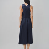 Maison Rabih Kayrouz Stripey Flannel Short Dress Navy / 36
