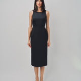 Maison Rabih Kayrouz Satin Short Dress Black / 34