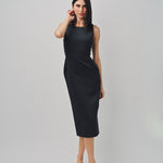 Maison Rabih Kayrouz Satin Short Dress Black / 34