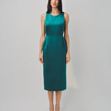 Maison Rabih Kayrouz Satin Short Dress Vert / 36