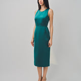 Maison Rabih Kayrouz Satin Short Dress Vert / 36