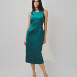 Maison Rabih Kayrouz Satin Short Dress Vert / 36