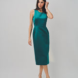 Maison Rabih Kayrouz Satin Short Dress Vert / 36