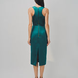 Maison Rabih Kayrouz Satin Short Dress Vert / 36