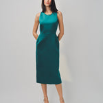 Maison Rabih Kayrouz Satin Short Dress Vert / 36