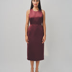Maison Rabih Kayrouz Satin Short Dress Marron / 38