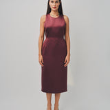 Maison Rabih Kayrouz Satin Short Dress Marron / 38