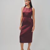 Maison Rabih Kayrouz Satin Short Dress Marron / 38