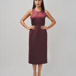 Maison Rabih Kayrouz Satin Short Dress Marron / 38