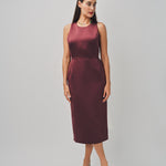Maison Rabih Kayrouz Satin Short Dress Marron / 38