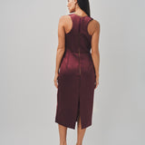 Maison Rabih Kayrouz Satin Short Dress Marron / 38