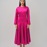 Maison Rabih Kayrouz Satin Short Dress Fuschia / 36