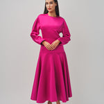 Maison Rabih Kayrouz Satin Short Dress Fuschia / 36