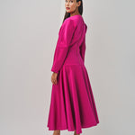 Maison Rabih Kayrouz Satin Short Dress Fuschia / 36