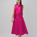 Maison Rabih Kayrouz Satin Skirt Fuschia / 36